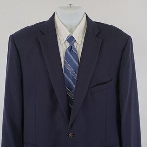 Joseph & Feiss Gold Classic Fit Blue‎ Wool Blazer 46R 2 Button Tagged 48R
